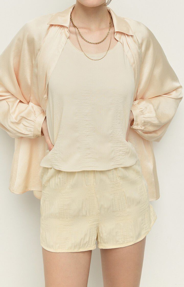 American Vintage Short Femme Toty - VANILLE Beige - E22