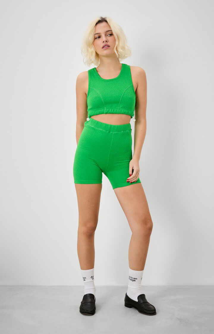 american vintage Short femme Ugitown - RAINETTE Vert - H21