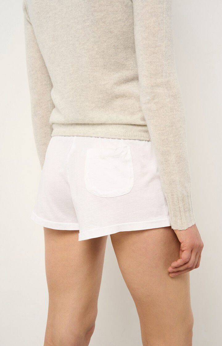 American Vintage Short Femme Vegiflower - BLANC Blanc - E21
