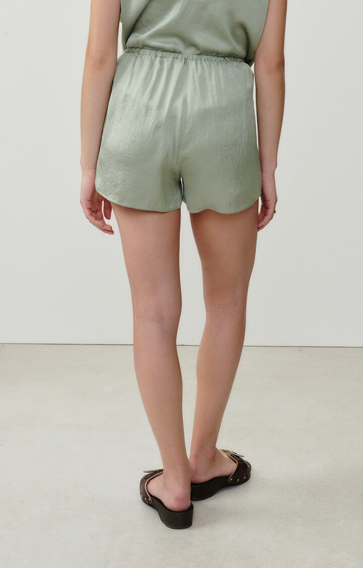 American Vintage Short Femme Widland - TILLEUL Vert - E23