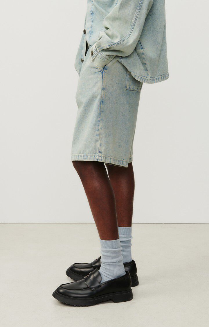 American Vintage Short Homme Besobay - STONE DIRTY Bleu - E24