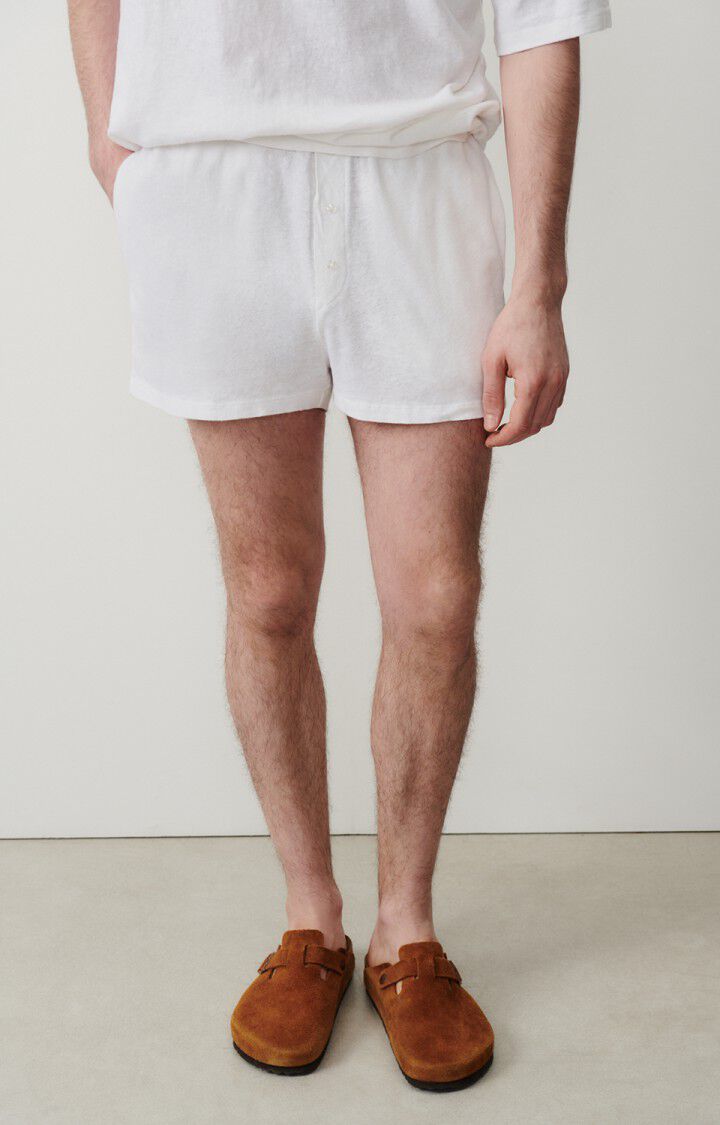 american vintage Short homme Byptow - BLANC Blanc - E24