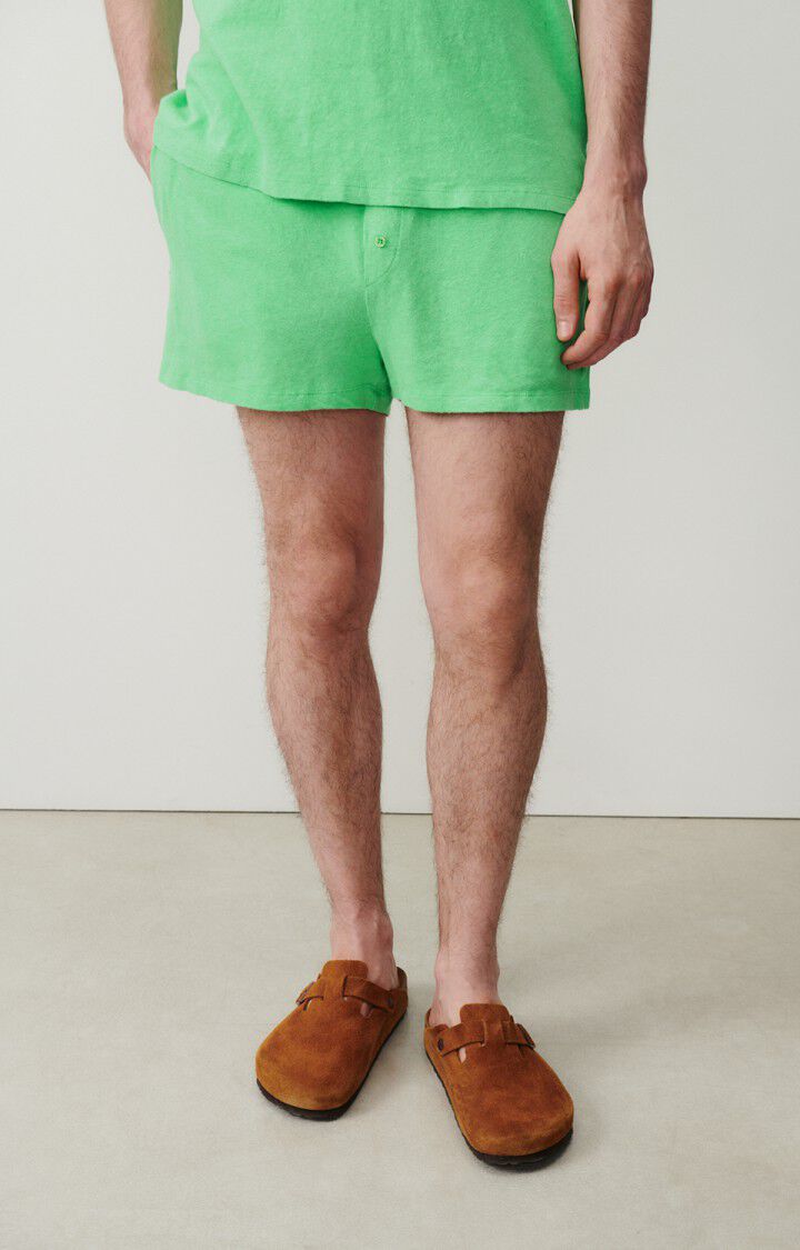 american vintage Short homme Byptow - MENTHOL FLUO Vert - E24