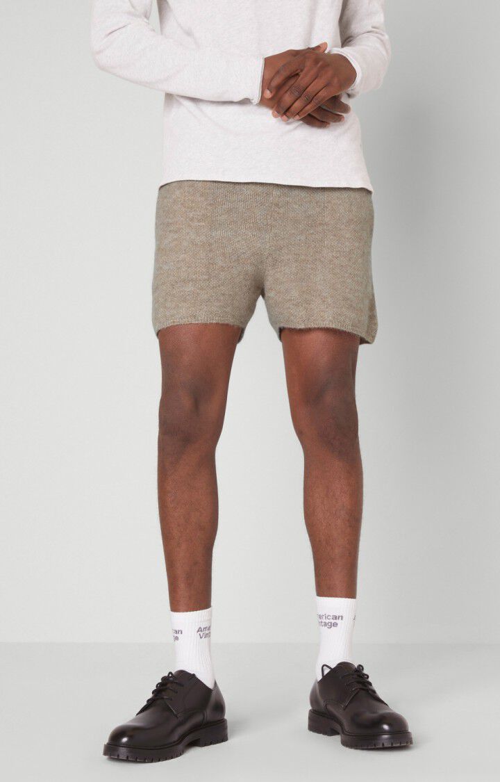 american vintage Short homme Cybertown - BOULGOUR CHINE Beige - E22