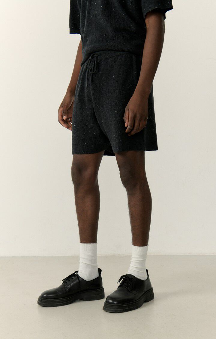 american vintage Short homme Dozborow - CENDRE CHINE Noir - E23