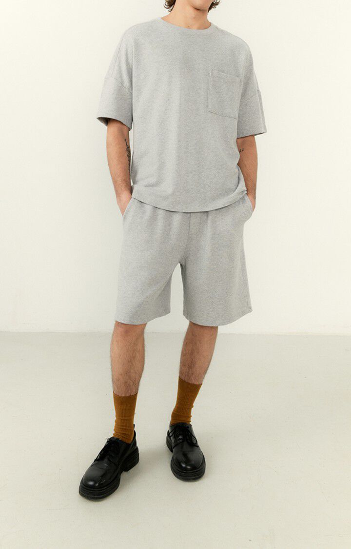 american vintage Short homme Ekowood - POLAIRE CHINE Gris - H22