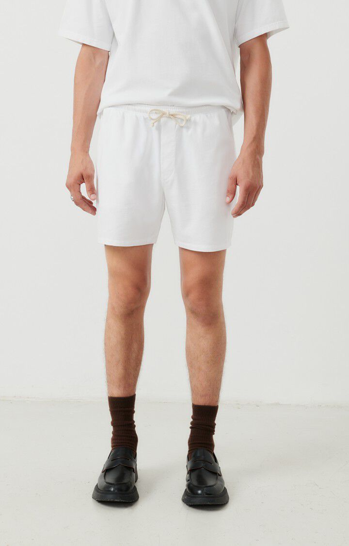 american vintage Short homme Fizvalley - BLANC Blanc - H24