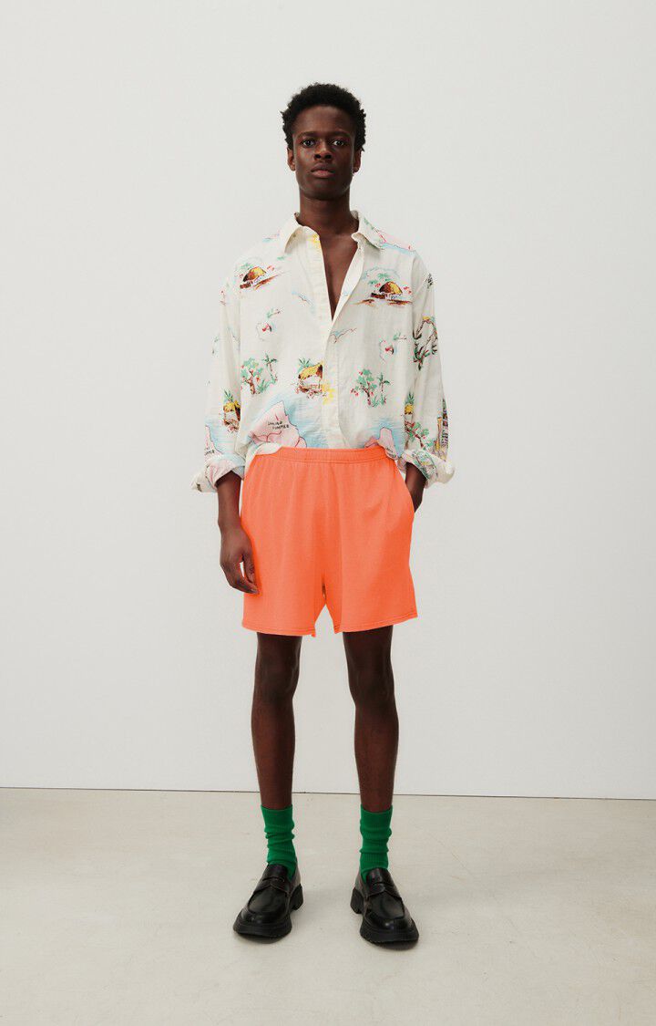 American Vintage Short Homme Lopintale - ORANGE FLUO Orange - E24