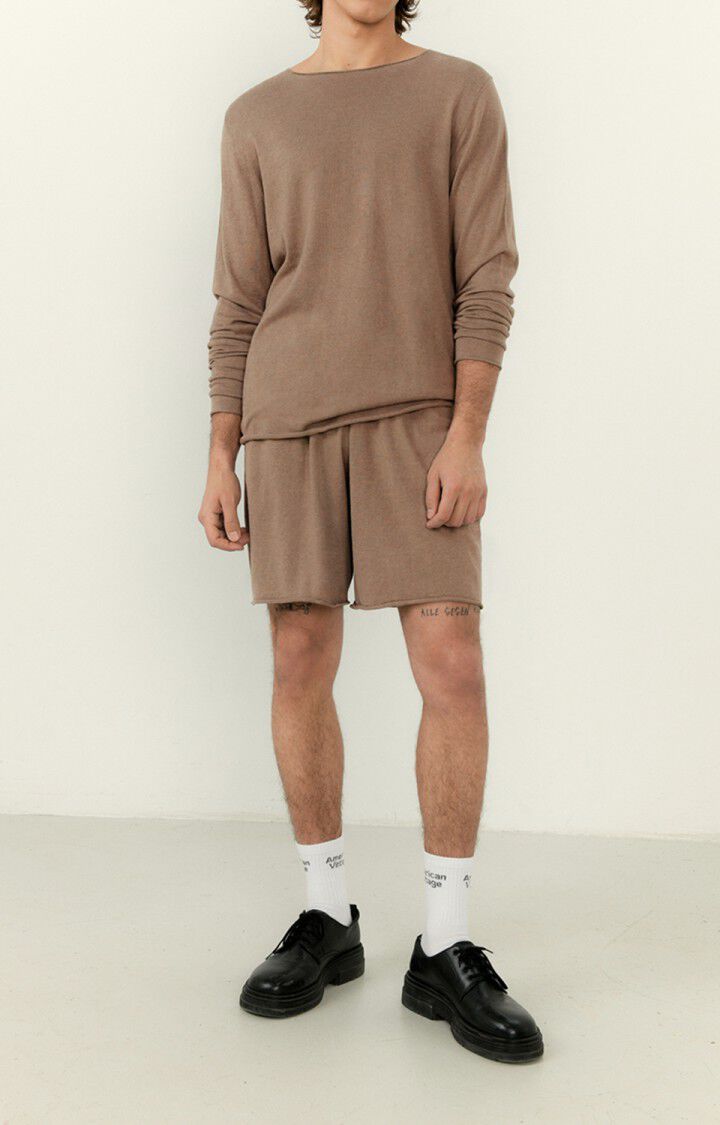 American Vintage Short Homme Marcel - CAFE AU LAIT CHINE Marron - E23