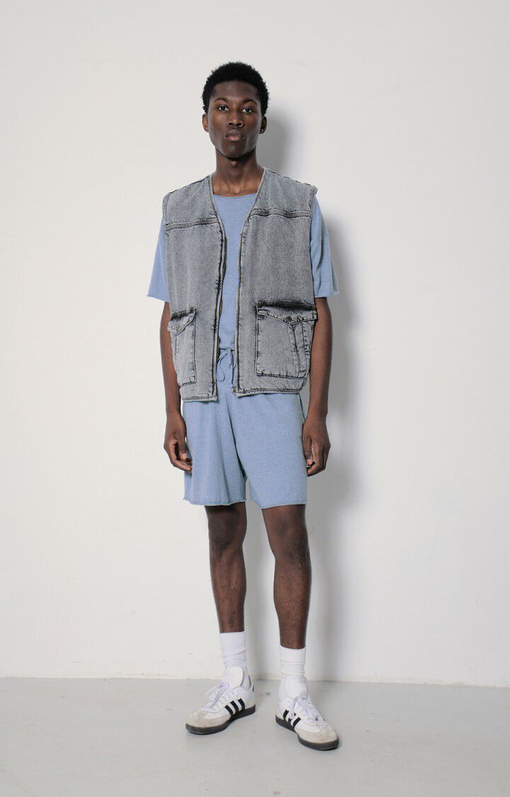 American Vintage Short Homme Marcel - HORIZON CHINE Bleu - E23