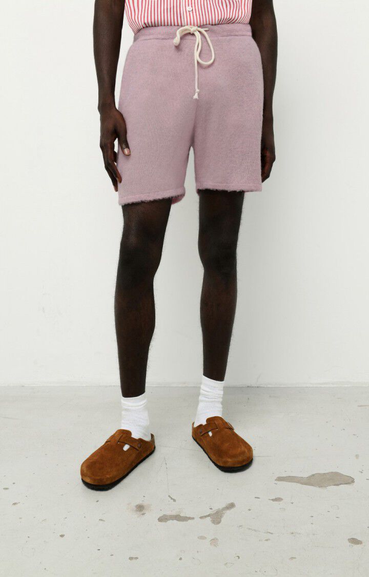 american vintage Short homme Razpark - PRUNELLE CHINE Rose - E22