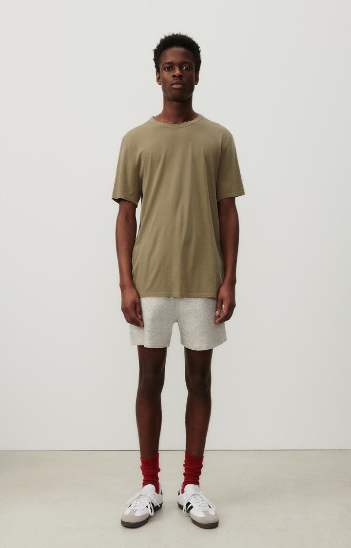 American Vintage Short Homme Ruzy - GRIS CLAIR CHINE Gris - E24