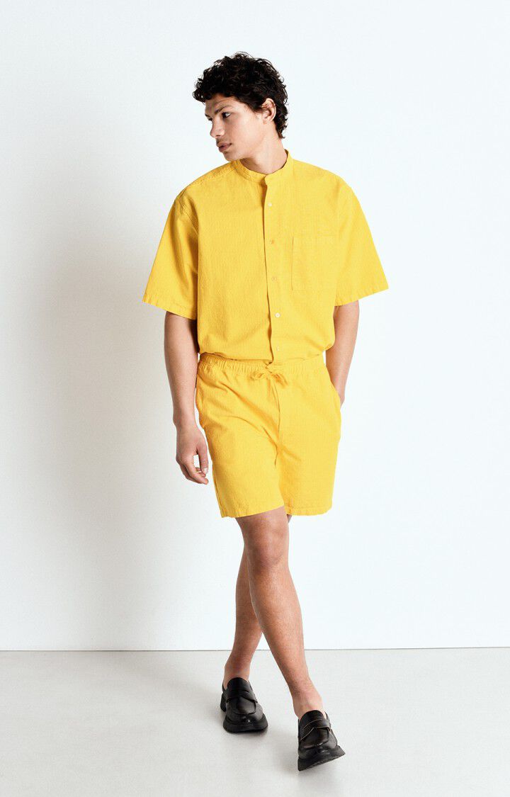 american vintage Short homme Rygybay - POLLEN Jaune - E25