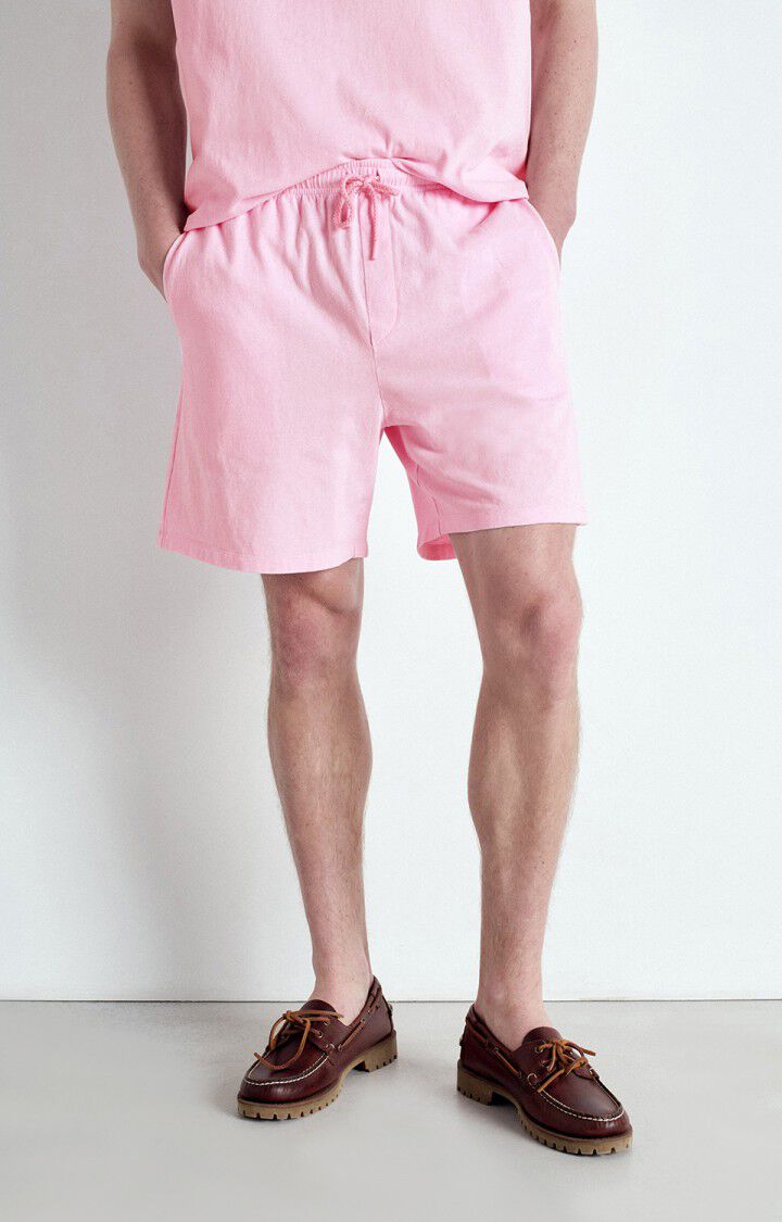 american vintage Short homme Ykobow - GUIMAUVE Rose - E25