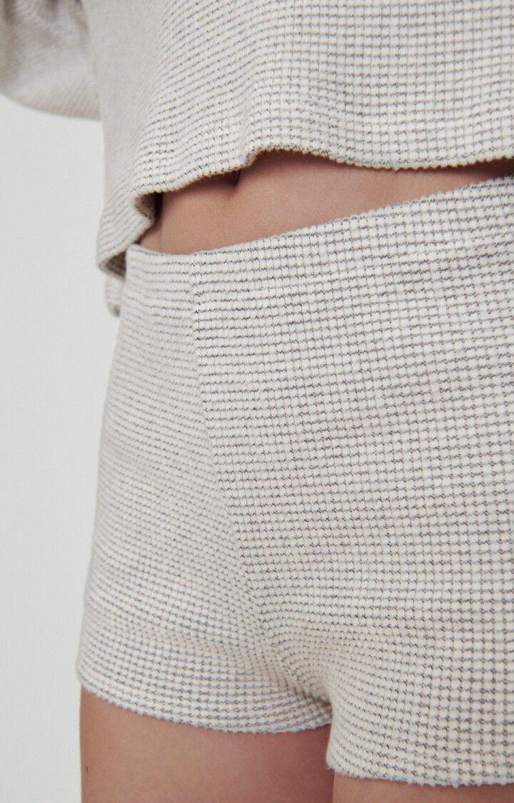 American Vintage Shorty Femme Gykotown - CARREAUX GRIS Gris - H23
