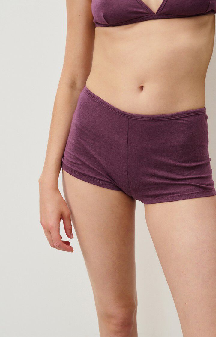 american vintage Shorty femme Rydlly - RAISIN Violet - H24