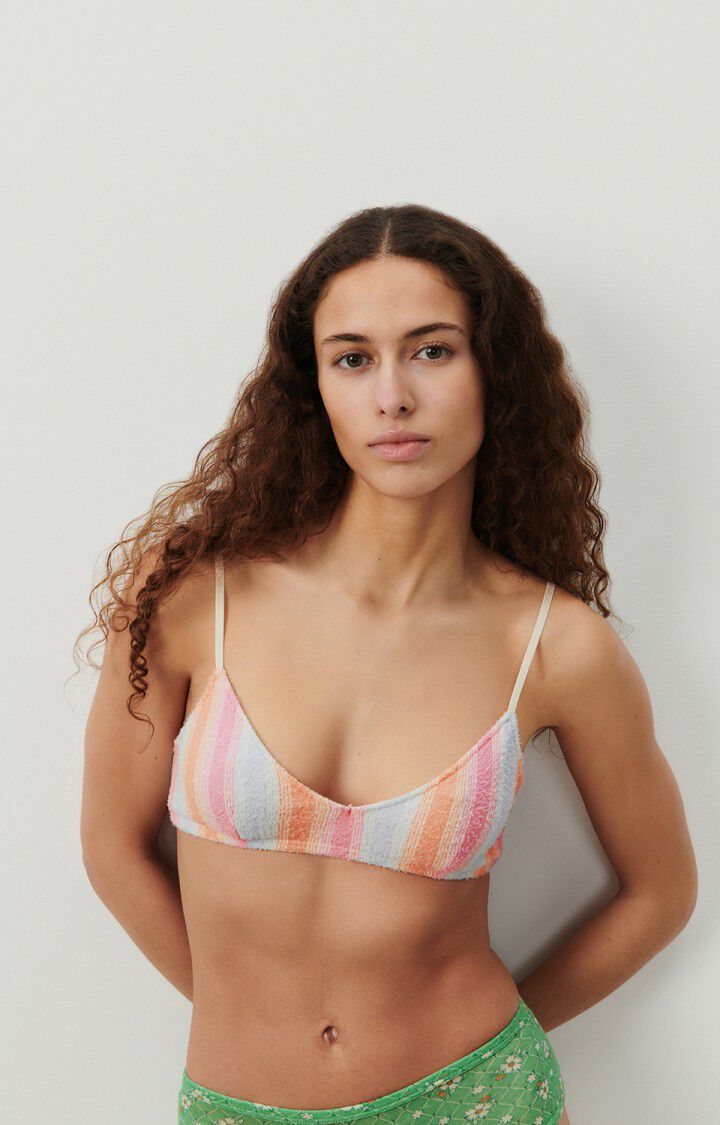 american vintage Soutien-gorge femme Bobypark - AXELLE Fines bretelles Rose - E24