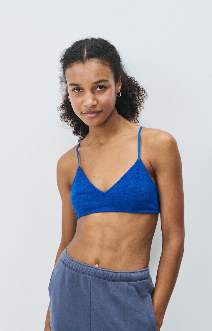 American Vintage Soutien-gorge Femme Bobypark - BLEU DE PRUSSE 0 Fines Bretelles Bleu - E25