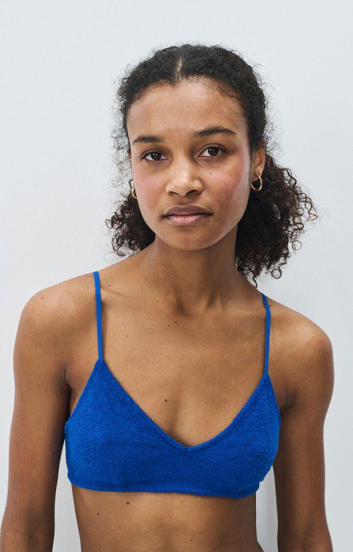 american vintage Soutien-gorge femme Bobypark - BLEU DE PRUSSE 0 Fines bretelles Bleu - E25