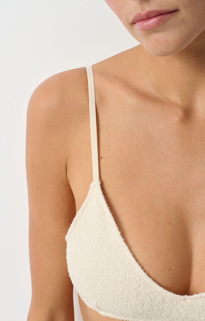 American Vintage Soutien-gorge Femme Bobypark - ECRU 0 Fines Bretelles Beige - E25