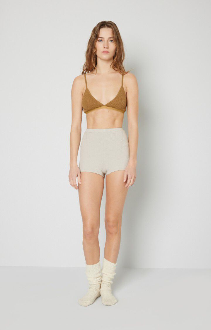 American Vintage Soutien-gorge Femme Mikewish - ANTILOPE Fines Bretelles Marron - H19