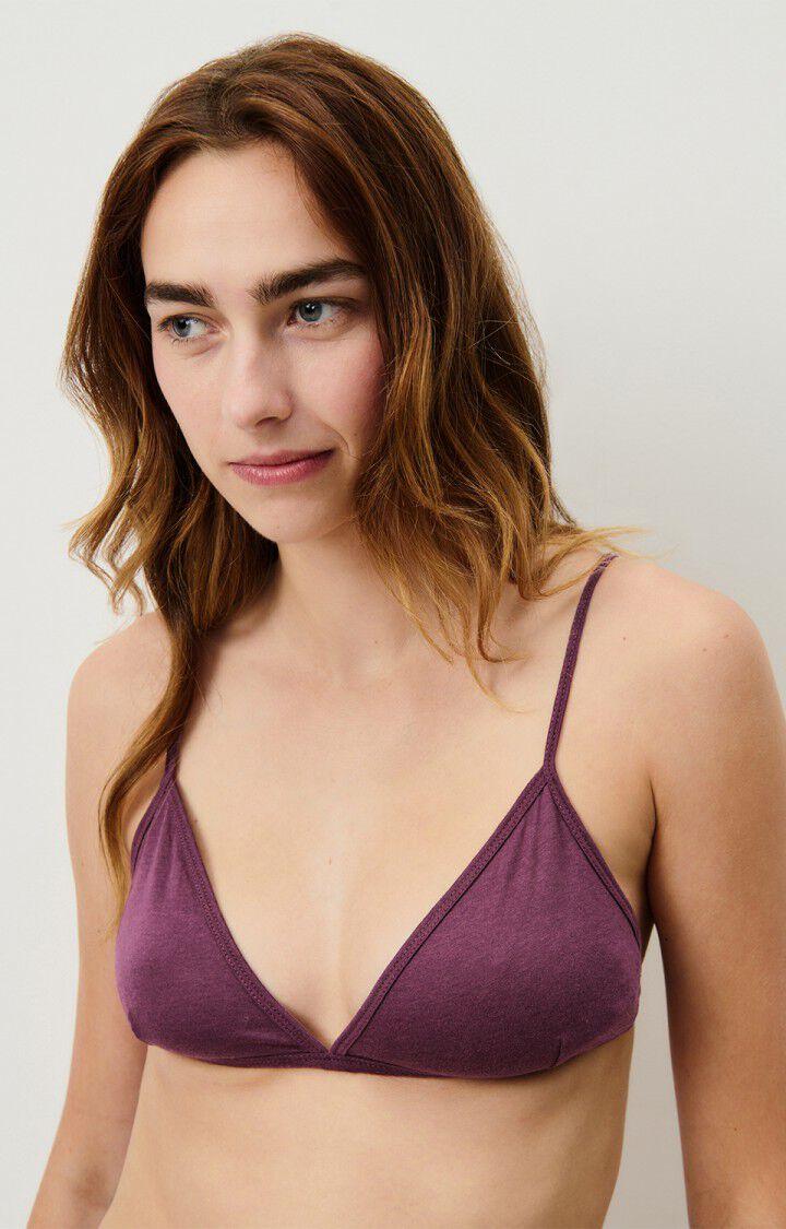 american vintage Soutien gorge femme Rydlly - RAISIN 0 Fines bretelles Violet - H24
