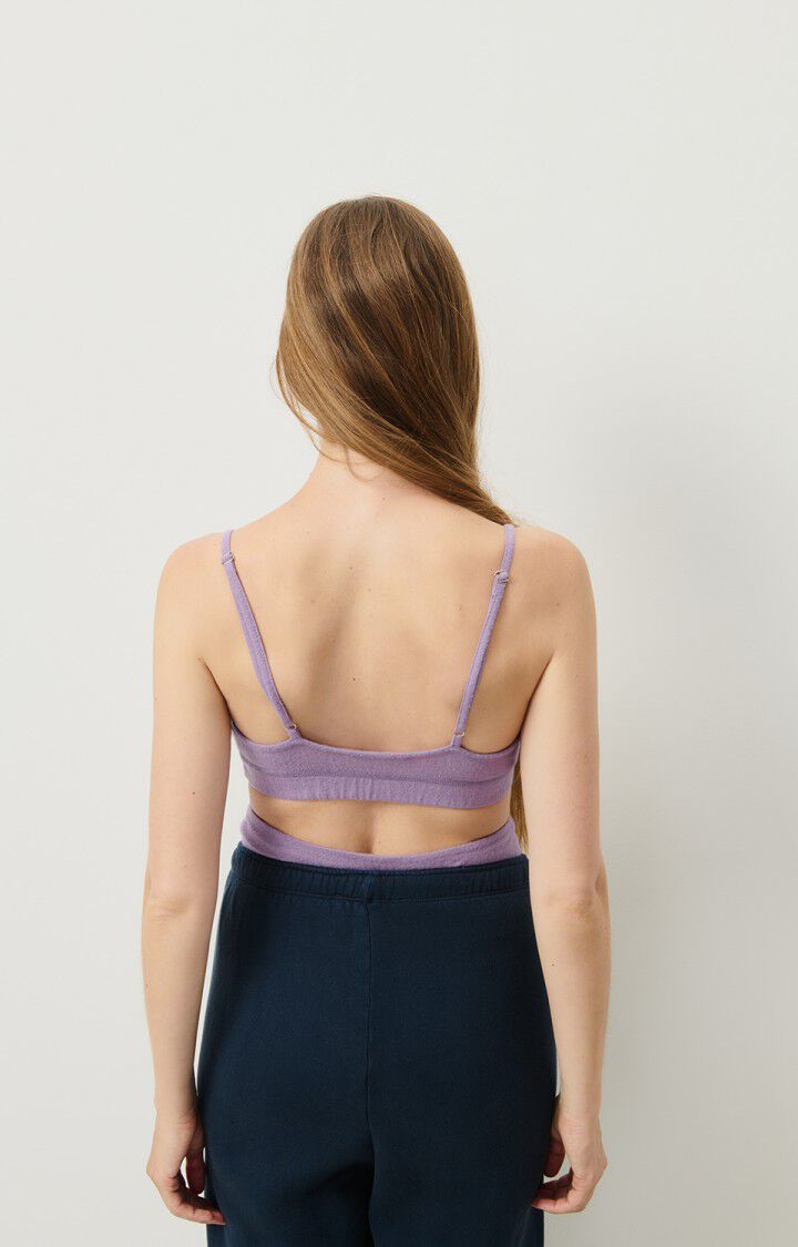 American Vintage Soutien-gorge Femme Ypawood - AMETHYSTE CHINE 0 Fines Bretelles Violet - H24