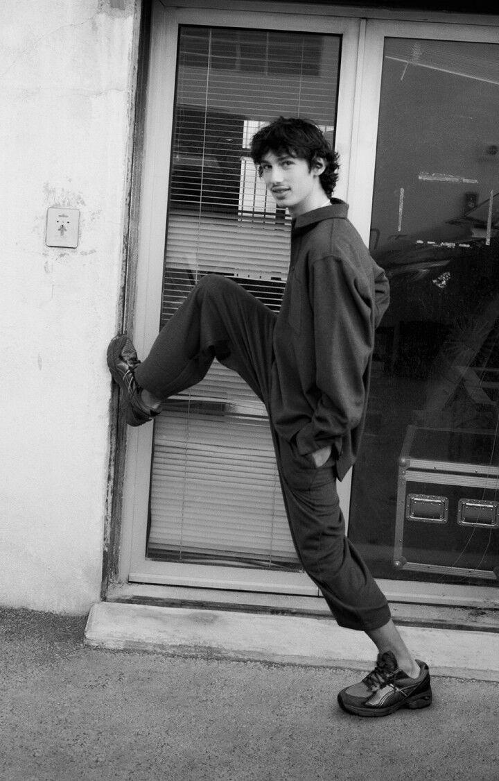 American Vintage Surchemise Homme Dodiloo - NUIT CHINE 64 Manches Longues Bleu - E25