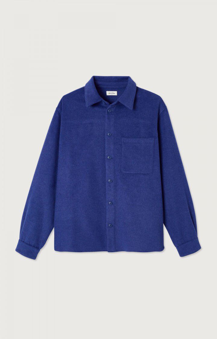 American Vintage Surchemise Homme Dodiloo - NUIT CHINE 64 Manches Longues Bleu - E25