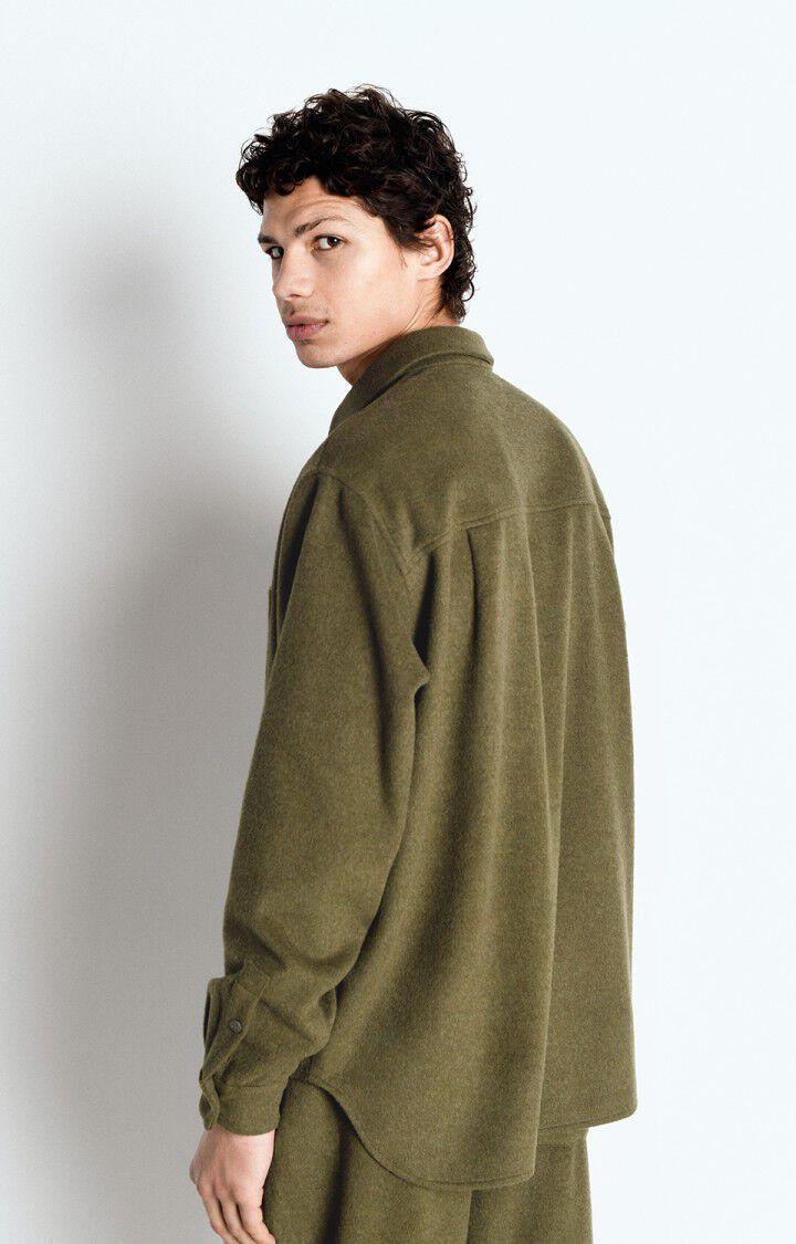 American Vintage Surchemise Homme Dodiloo - ORIGAN CHINE 64 Manches Longues Vert - E25