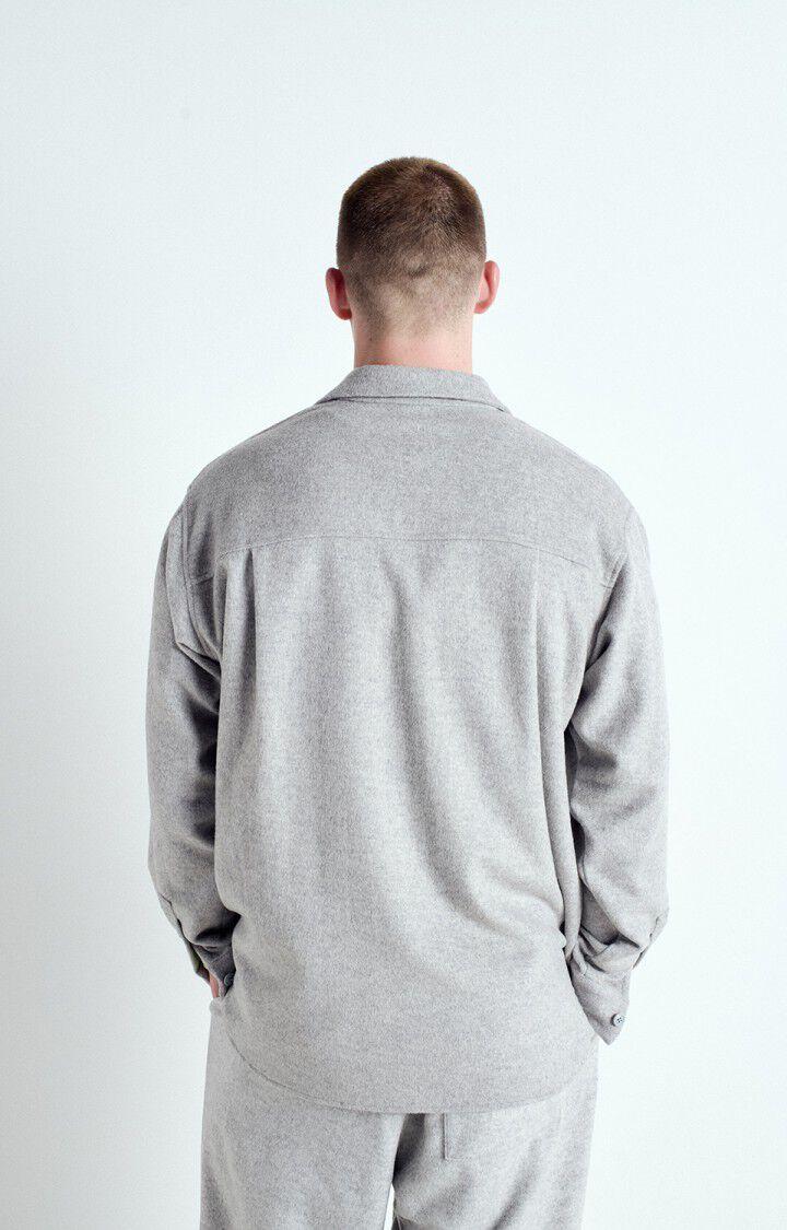 American Vintage Surchemise Homme Dodiloo - POLAIRE CHINE 64 Manches Longues Gris - E25