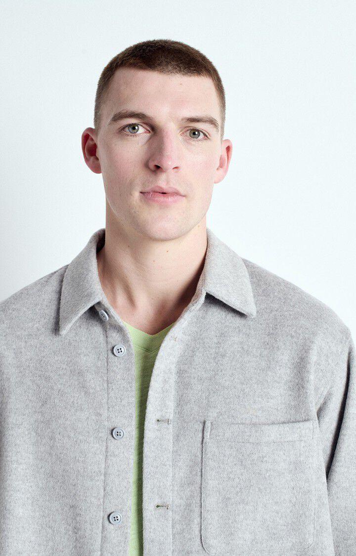 American Vintage Surchemise Homme Dodiloo - POLAIRE CHINE 64 Manches Longues Gris - E25