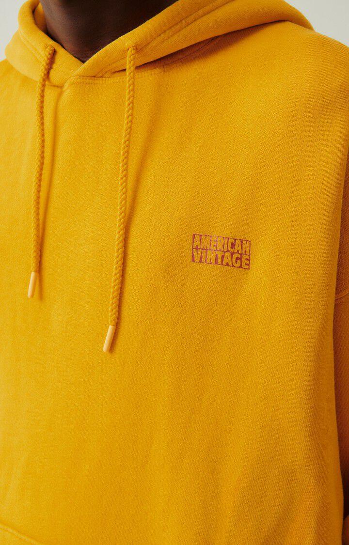 American Vintage Sweat à Capuche Homme Izubird - MOUTARDE VINTAGE 56 Manches Longues Jaune - H23