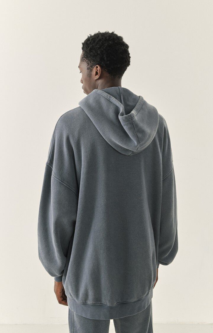 American Vintage Sweat à Capuche Homme Uticity - GRIS VINTAGE 51 Manches Longues Gris - E23