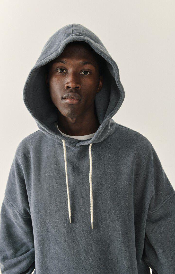 American Vintage Sweat à Capuche Homme Uticity - GRIS VINTAGE 51 Manches Longues Gris - E23