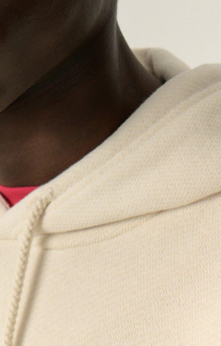 American Vintage Sweat à Capuche Homme Xybay - ECRU 49 Manches Longues Beige - H23