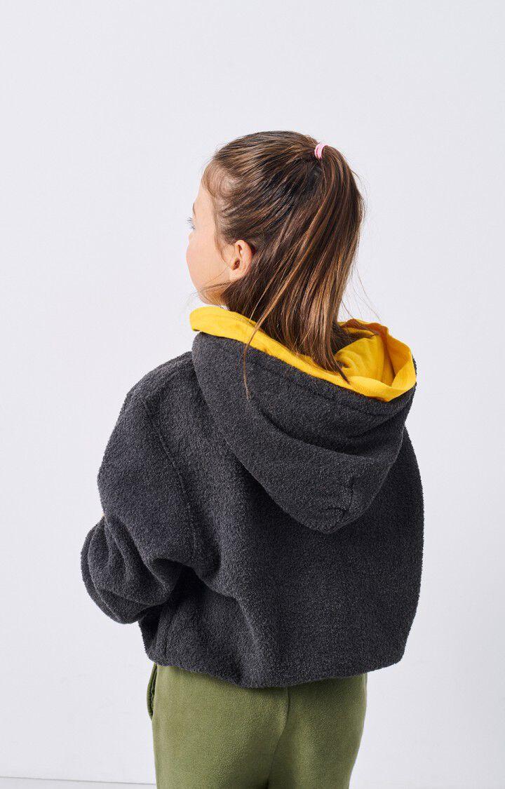 American Vintage Sweat Enfant Bobypark - ANTHRACITE CHINE 36 Manches Longues Gris - H24