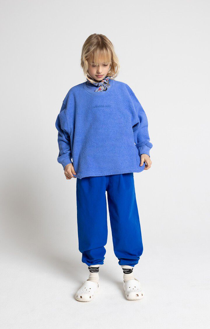 American Vintage Sweat Enfant Bobypark - AZURITE 34 Manches Longues Bleu - E25