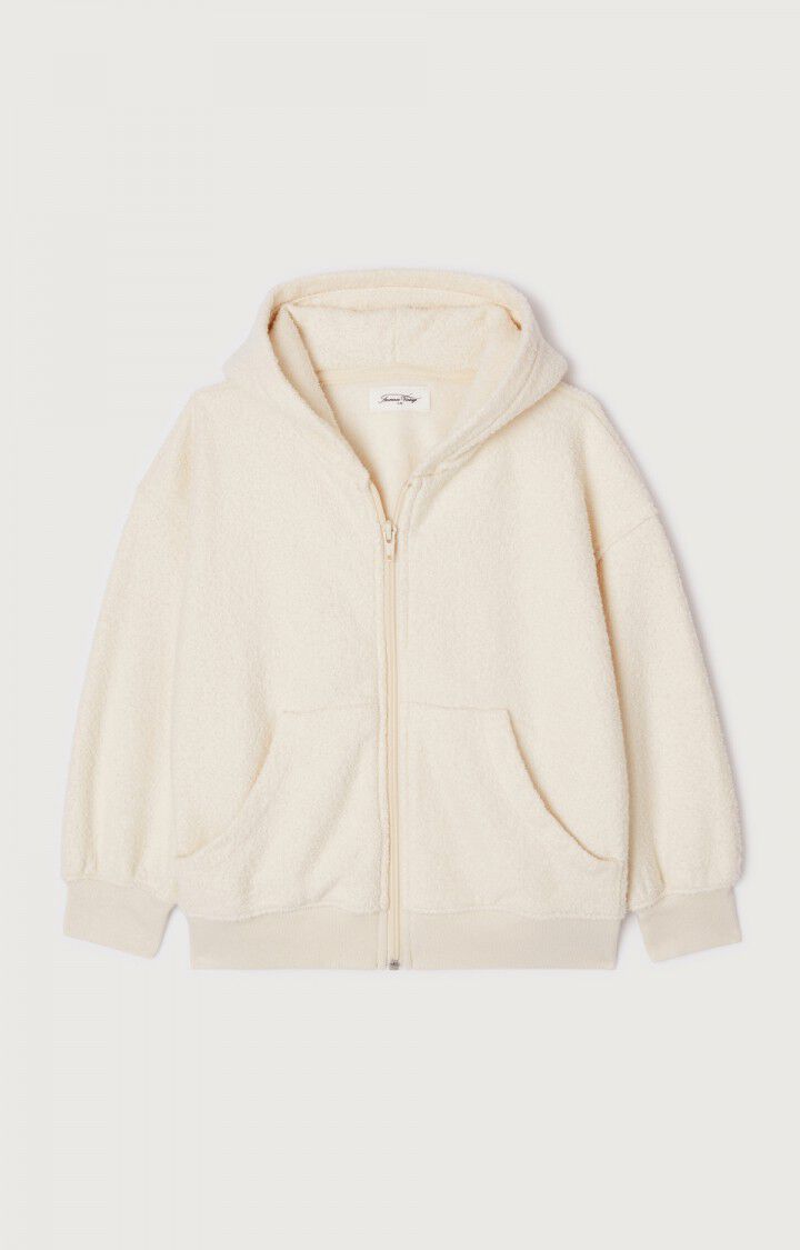 American Vintage Sweat Enfant Bobypark - ECRU 32 Manches Longues Beige - E25