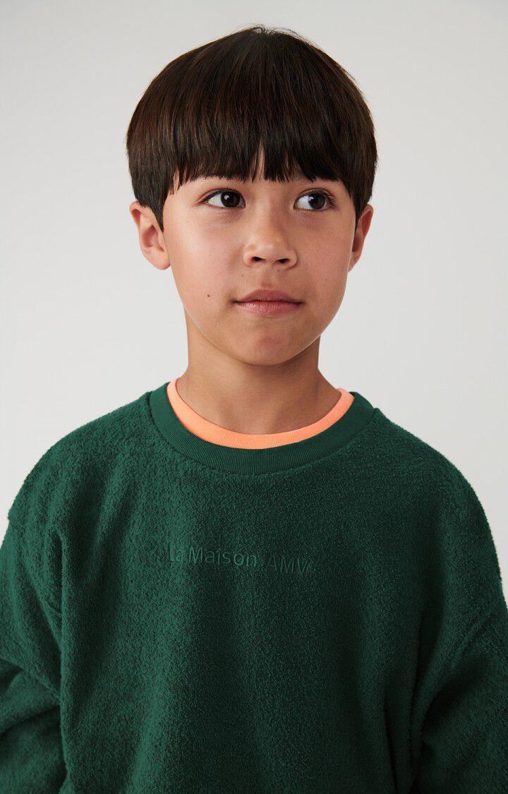 American Vintage Sweat Enfant Bobypark - PINEDE 34 Manches Longues Vert - H24