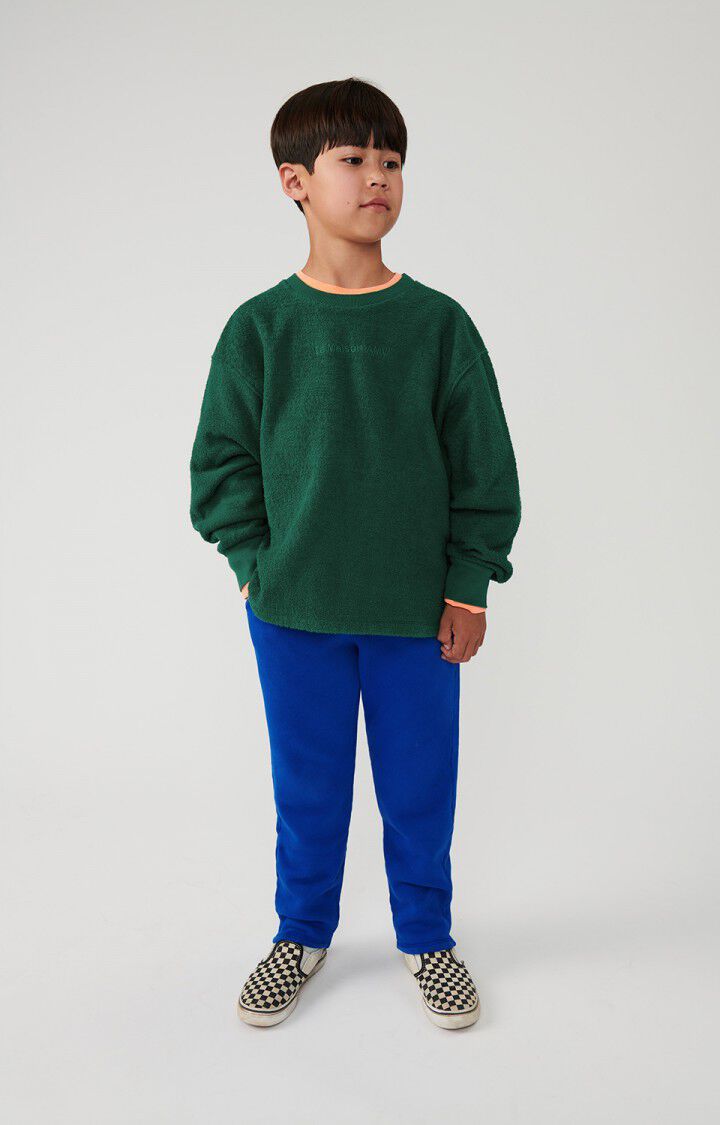 american vintage Sweat enfant Bobypark - PINEDE 34 Manches longues Vert - H24