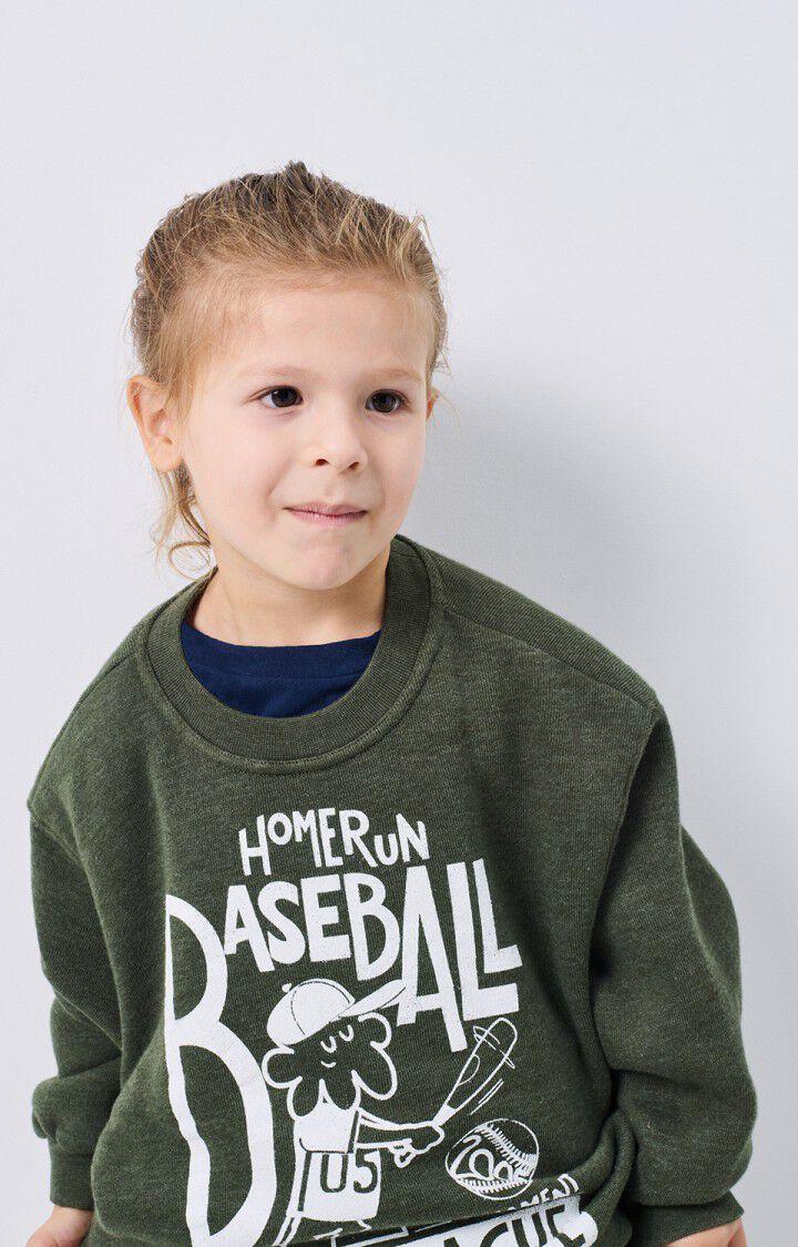 American Vintage Sweat Enfant Doven - ALGUE SURTEINT 32 Manches Longues Vert - H24