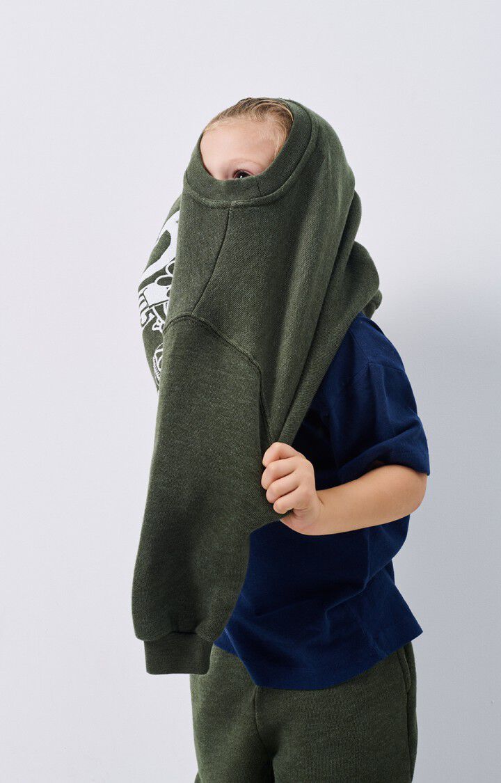 American Vintage Sweat Enfant Doven - ALGUE SURTEINT 32 Manches Longues Vert - H24
