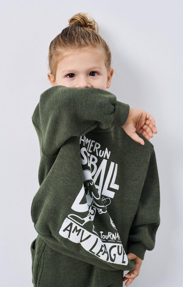 american vintage Sweat enfant Doven - ALGUE SURTEINT 32 Manches longues Vert - H24
