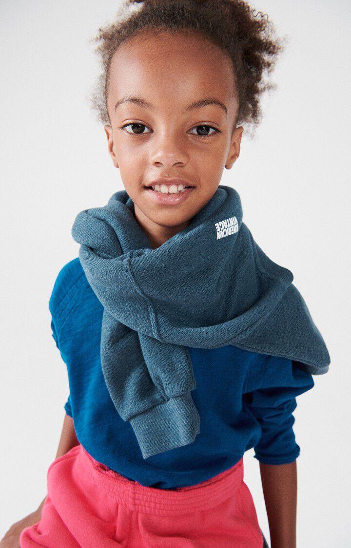 American Vintage Sweat Enfant Doven - ASTRE SURTEINT 32 Manches Longues Bleu - E25
