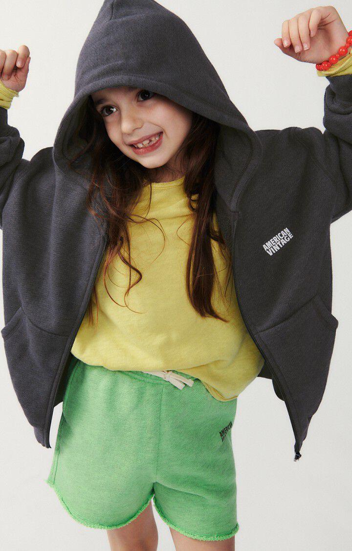 american vintage Sweat enfant Doven - CARBONE SURTEINT 33 Manches longues Noir - E25