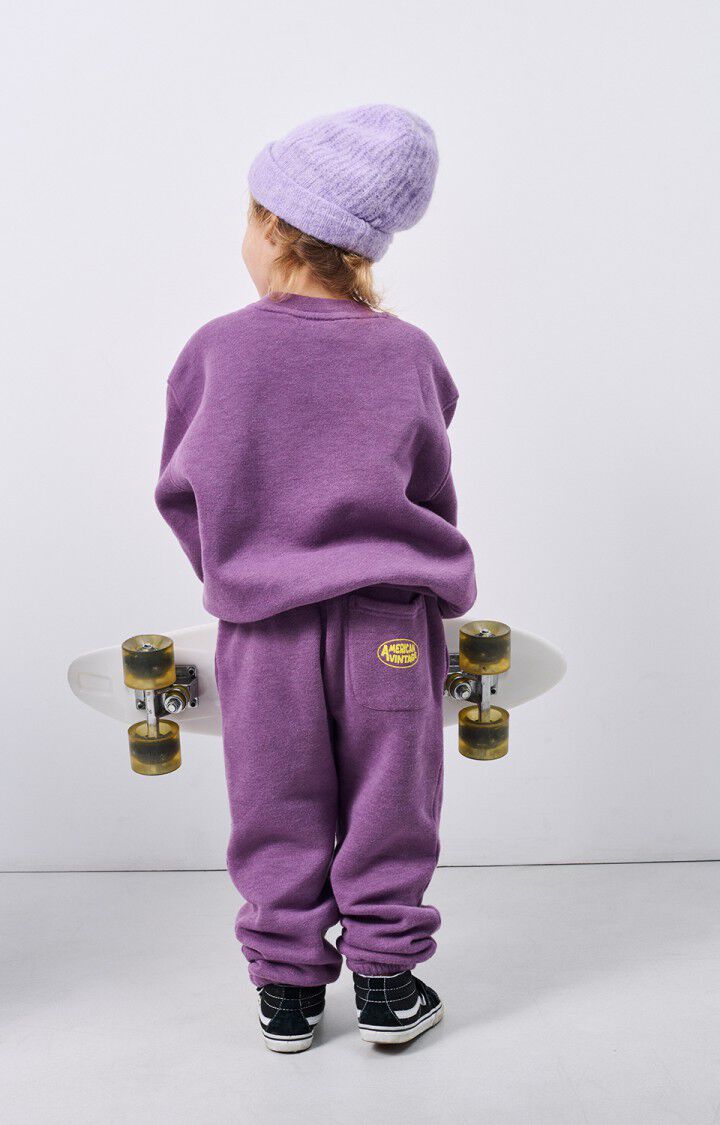 American Vintage Sweat Enfant Doven - FIGUE SURTEINT 32 Manches Longues Violet - H24