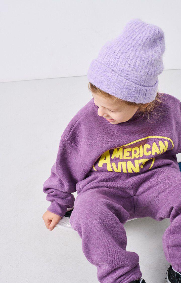 American Vintage Sweat Enfant Doven - FIGUE SURTEINT 32 Manches Longues Violet - H24