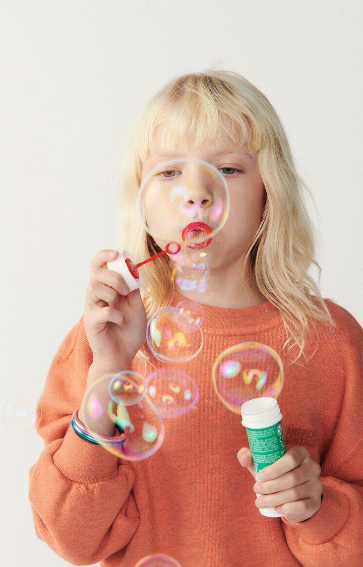 American Vintage Sweat Enfant Doven - ORANGE FLUO SURTEINT 32 Manches Longues Orange - E24