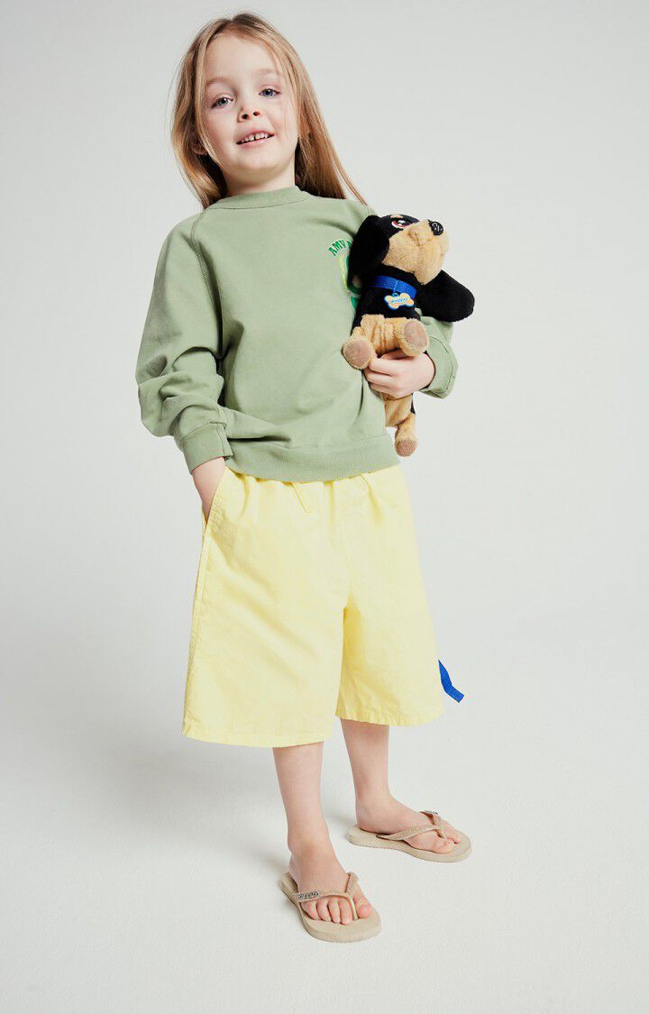 american vintage Sweat enfant Fazy - RIVE VINTAGE 46 Manches longues Vert - E25